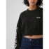 JPN DROP SHOULDER SUPER CROP CREW TRUE BLACK V2