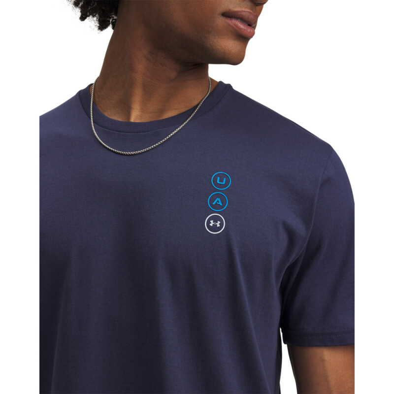 UA CIRCLE LOGO STACK SS-BLU BLU-403