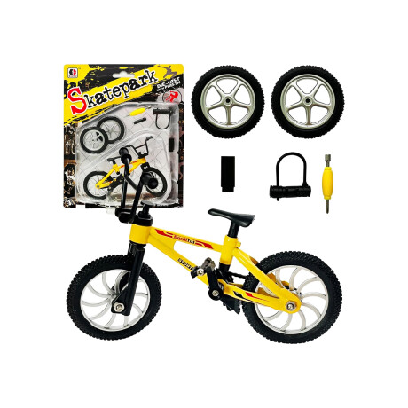 Mini bicicleta de juguete con accesorios Amarillo
