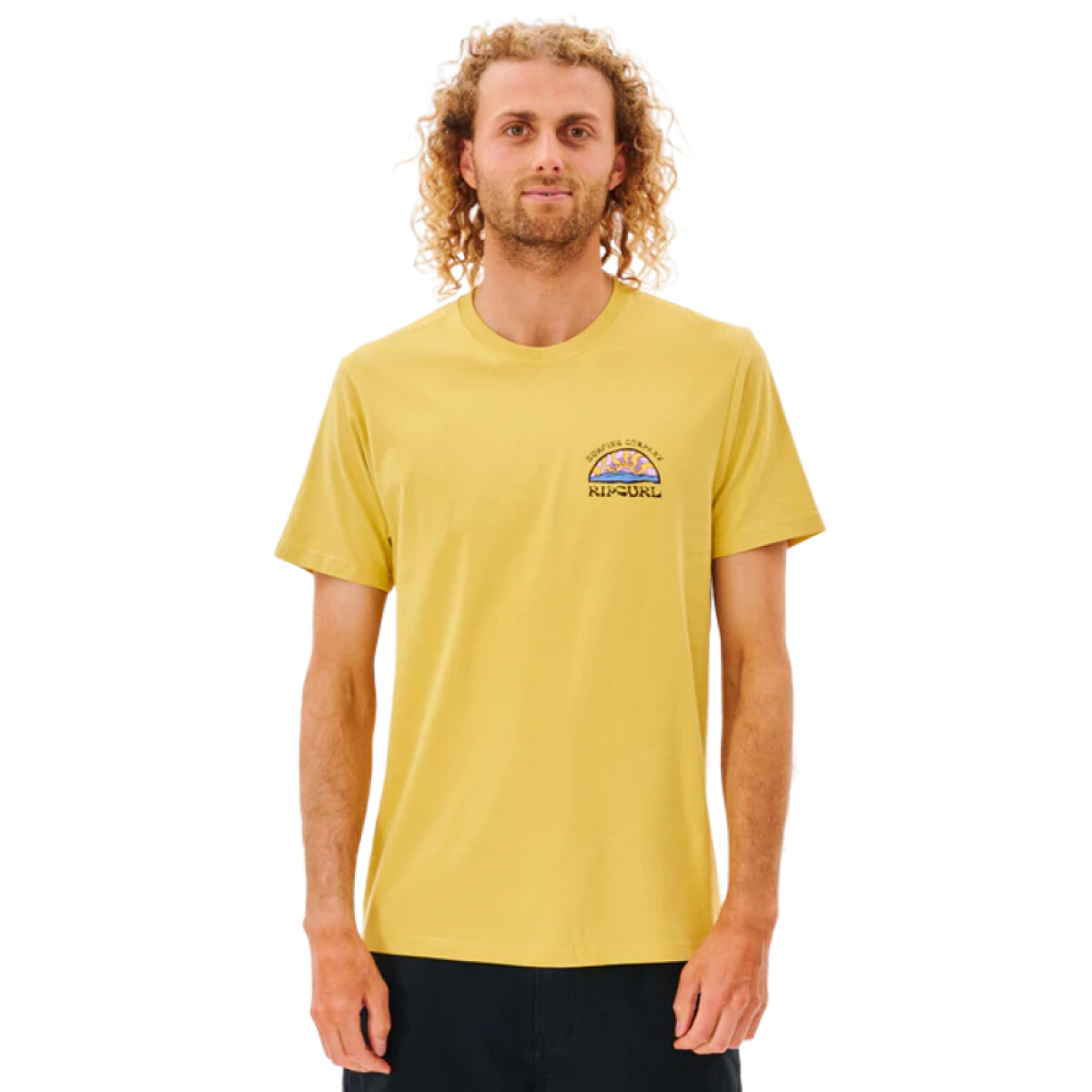 Remera Rip Curl Rays And Hazed - Amarillo 