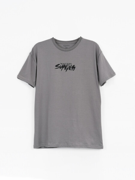 REMERA SUKIL PRINT GRIS