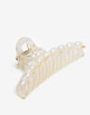 Broche Perla Broche Nudo Con Perlas - Blanco Nacarado/perlado