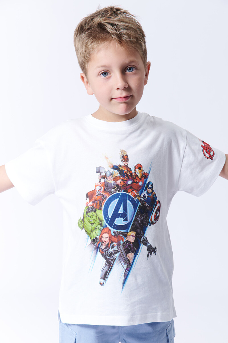 Remera estampada - Avengers Blanca 