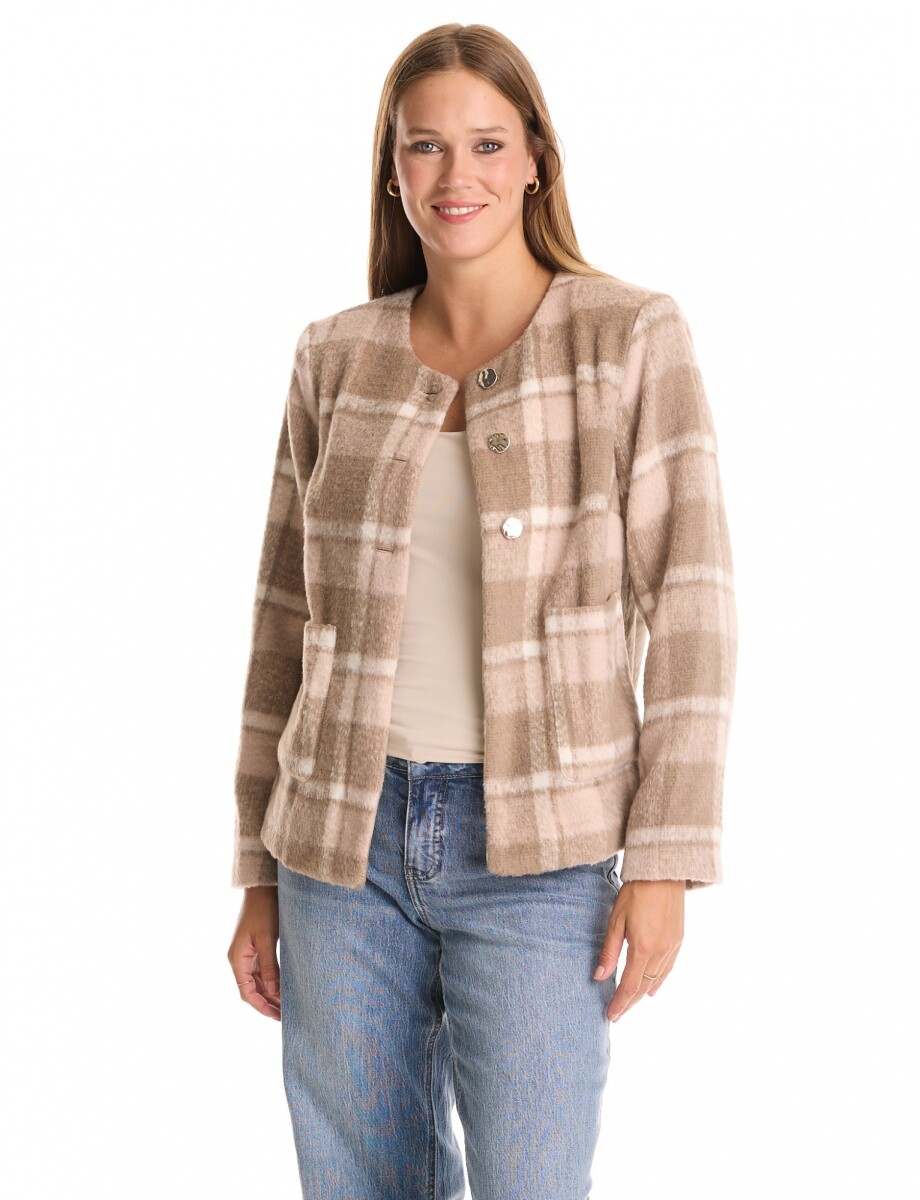 Chaqueta Cuadros - Tostado/multi 