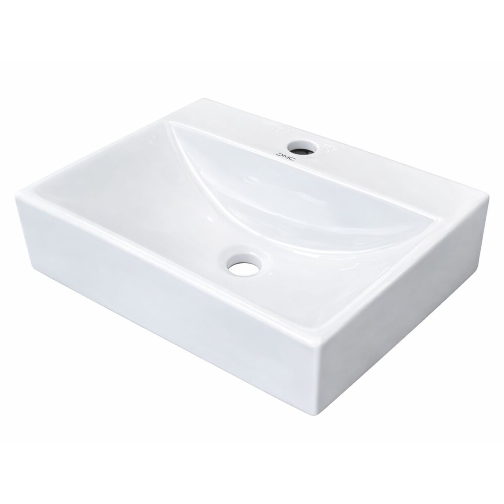 Bacha apoyo o suspendida rectangular 36x25 cm blanca c/mesa Dmc Bacha Apoyo O Suspendida Rectangular 36x25 Cm Blanca C/mesa Dmc