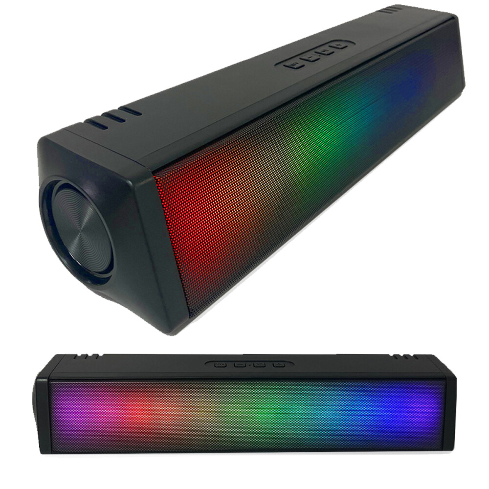 Parlante Barra Bluetooth Portátil Con Luces Y Usb Parlante Barra Bluetooth Portátil Con Luces Y Usb