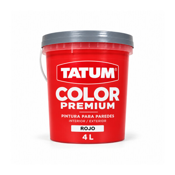 PINTURA TATUM COLOR ROJO 4LT Pintura Tatum Color Rojo 4lt