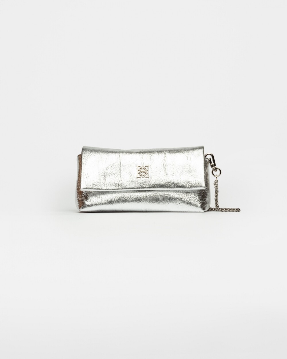 Mini bag Porto en cuero arrugado Metalizado