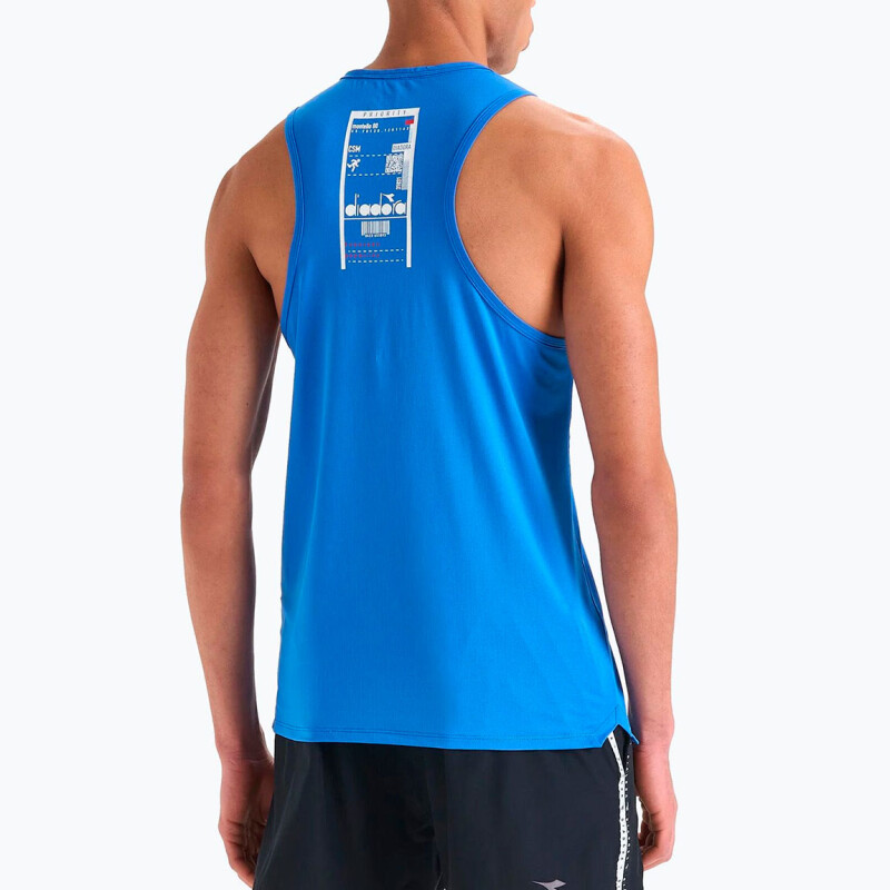 Musculosa Deportiva Hombre Diadora Celeste-Azul