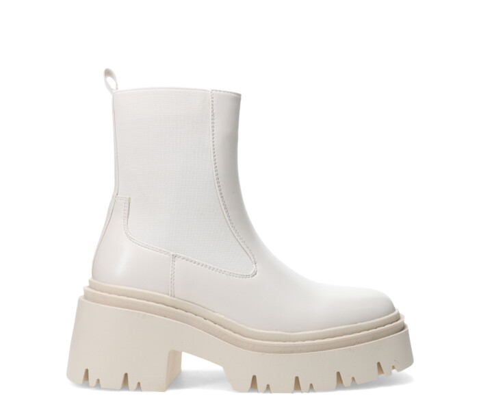 Bota de Mujer Miss Carol MOUNT con elastico Blanco Hueso