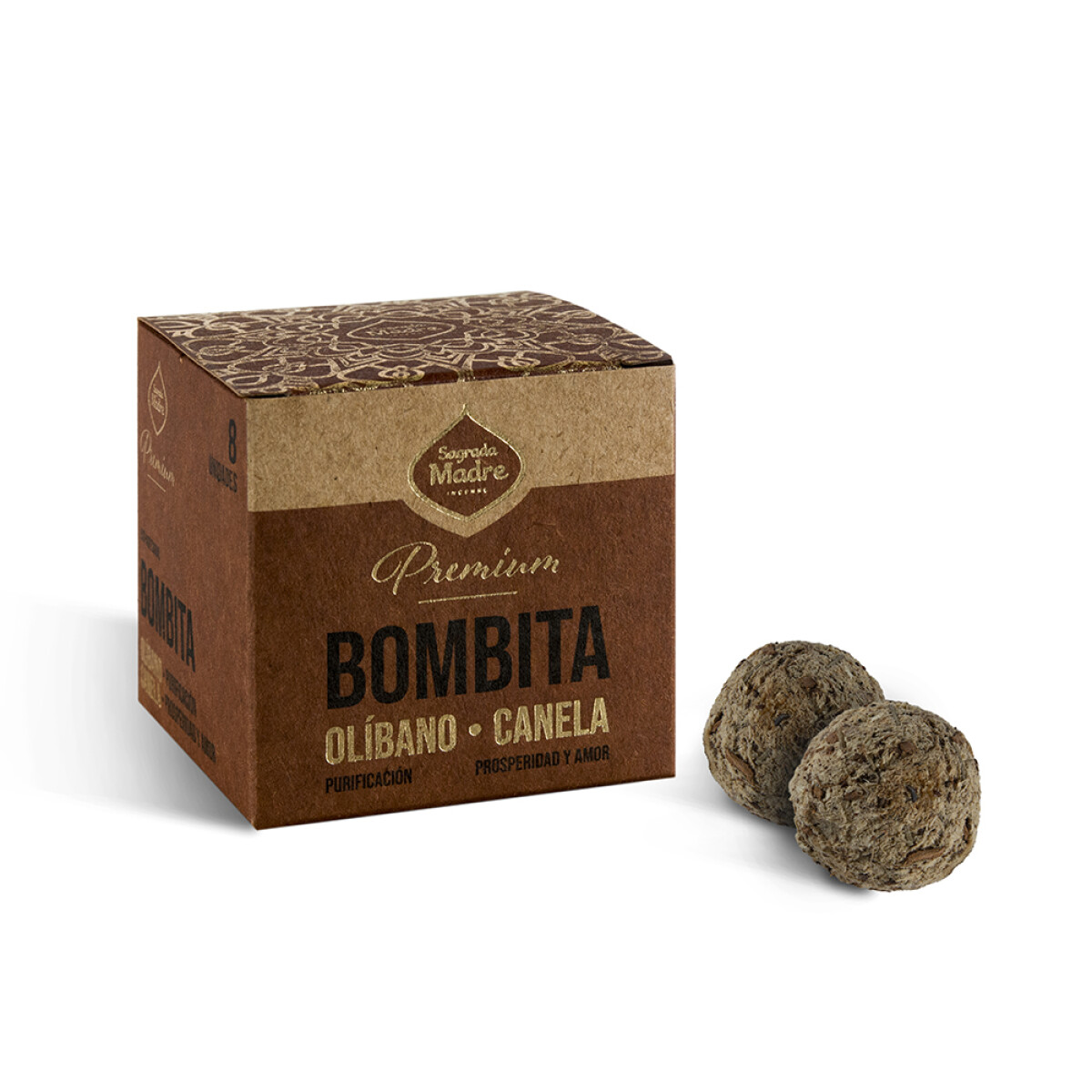 BOMBITA PREMIUM SAGRADA MADRE X8 - Olibano/canela 