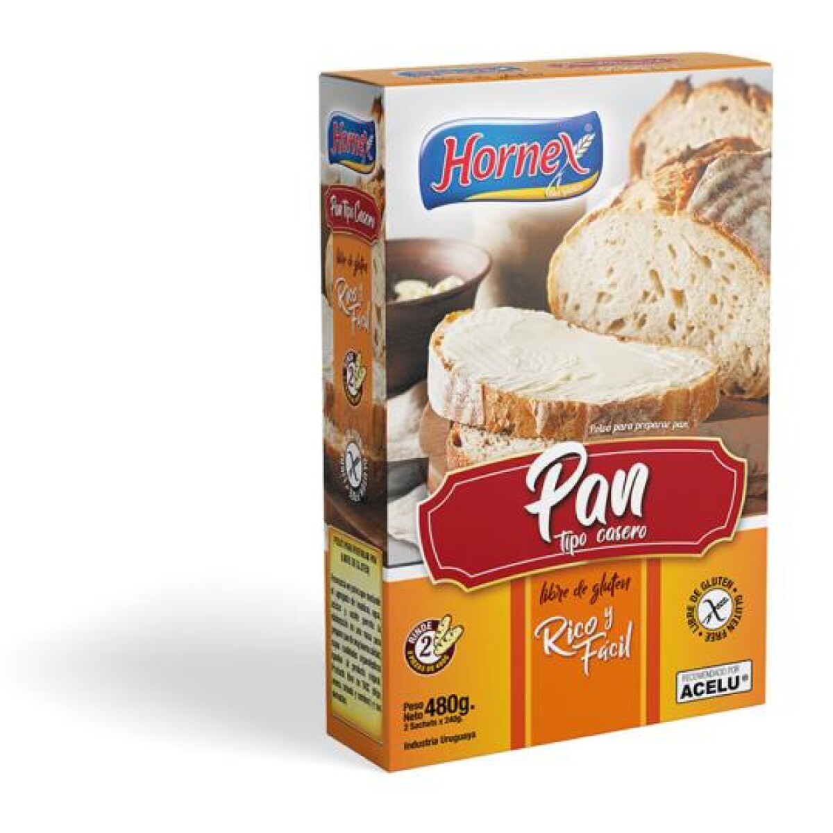 NAT-PAN HORNEX S/GLUTEN 2X240 GRS 