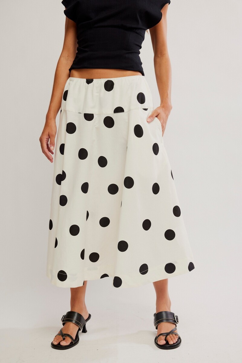 FALDA BETTY DROPWAIST Marfil