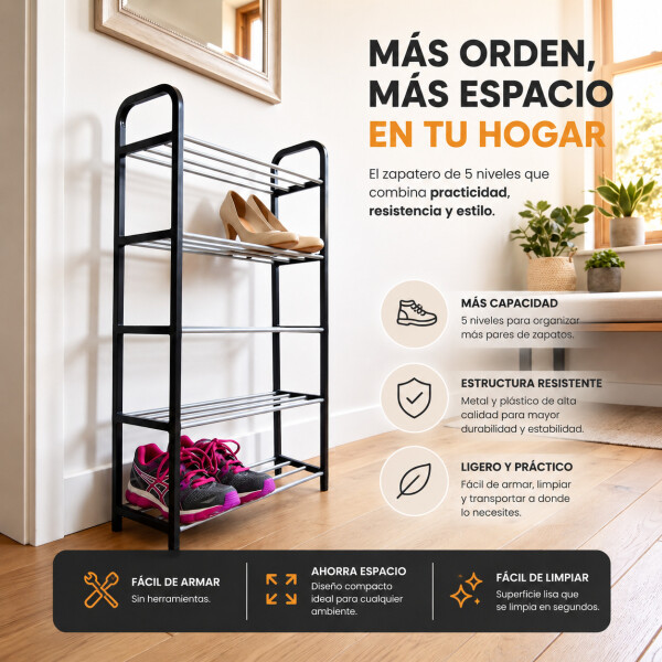 Mueble Zapatera 4 Niveles 8 Pares Estante Organizador Mueble Zapatera 4 Niveles 8 Pares Estante Organizador
