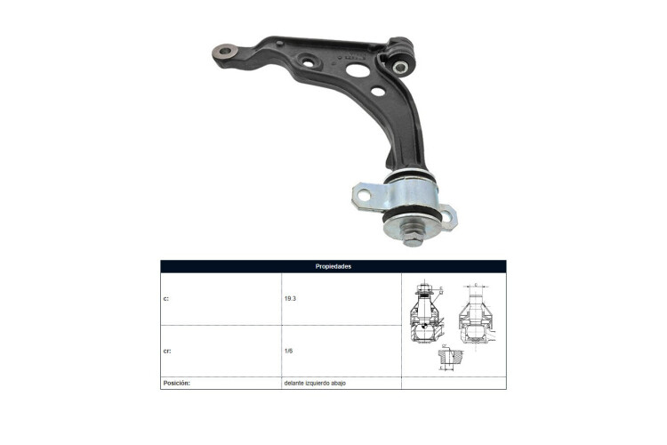 Parilla De Suspension Delantera Fiat Ducato, Peug Boxer 94-25 Izq Parilla De Suspension Delantera Fiat Ducato, Peug Boxer 94-25 Izq