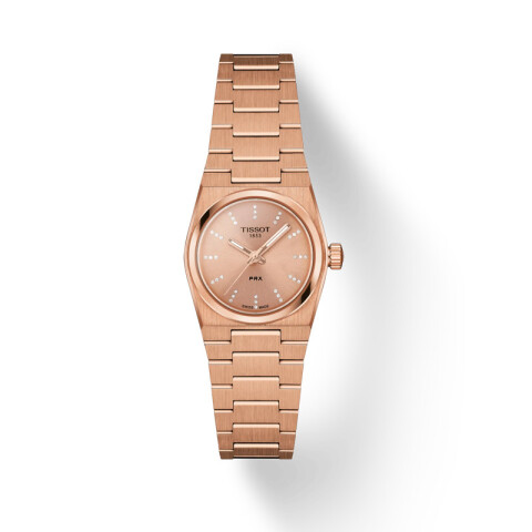 Reloj Tissot T1370103350600 PRX 25mm para mujer en acero color rosé Reloj Tissot T1370103350600 Prx 25mm Para Mujer En Acero Color Rosé