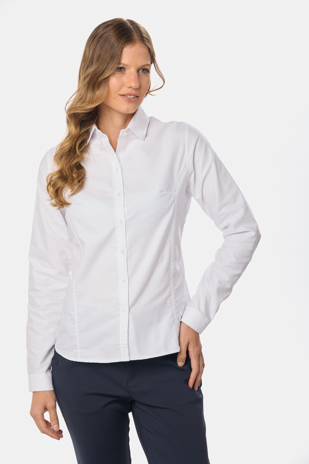 CAMISA LISA OXFORD Blanco