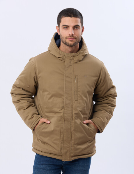CAMPERA REVERSIBLE CAPITONEADA Azul