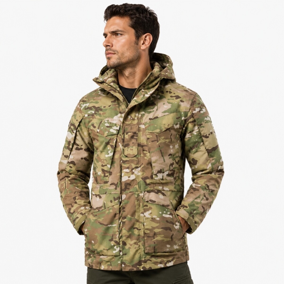 Campera Parka Tactica Militar Camuflada 