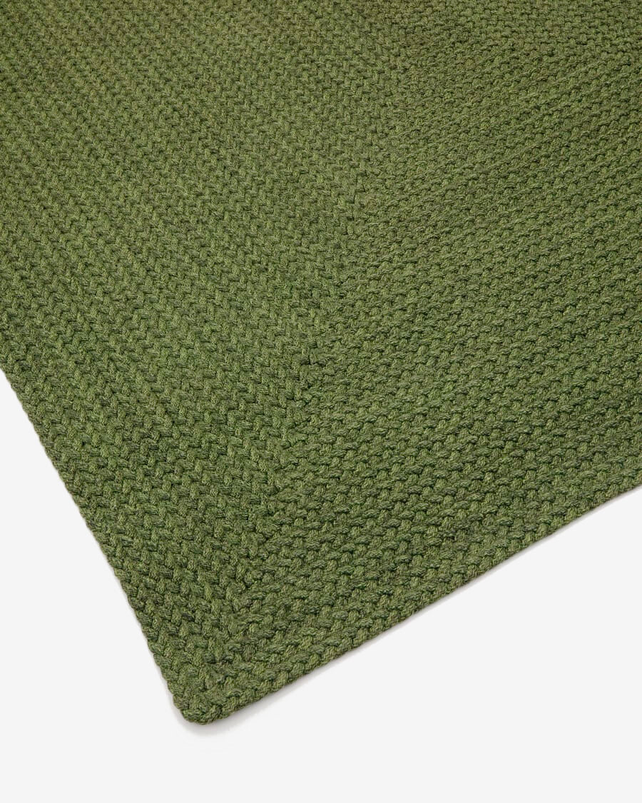 Alfombra Despas de fibras sintéticas verde 160 x 230 cm Alfombra Despas de fibras sintéticas verde 160 x 230 cm