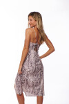 VESTIDO TERESA ANIMAL PRINT GRIS