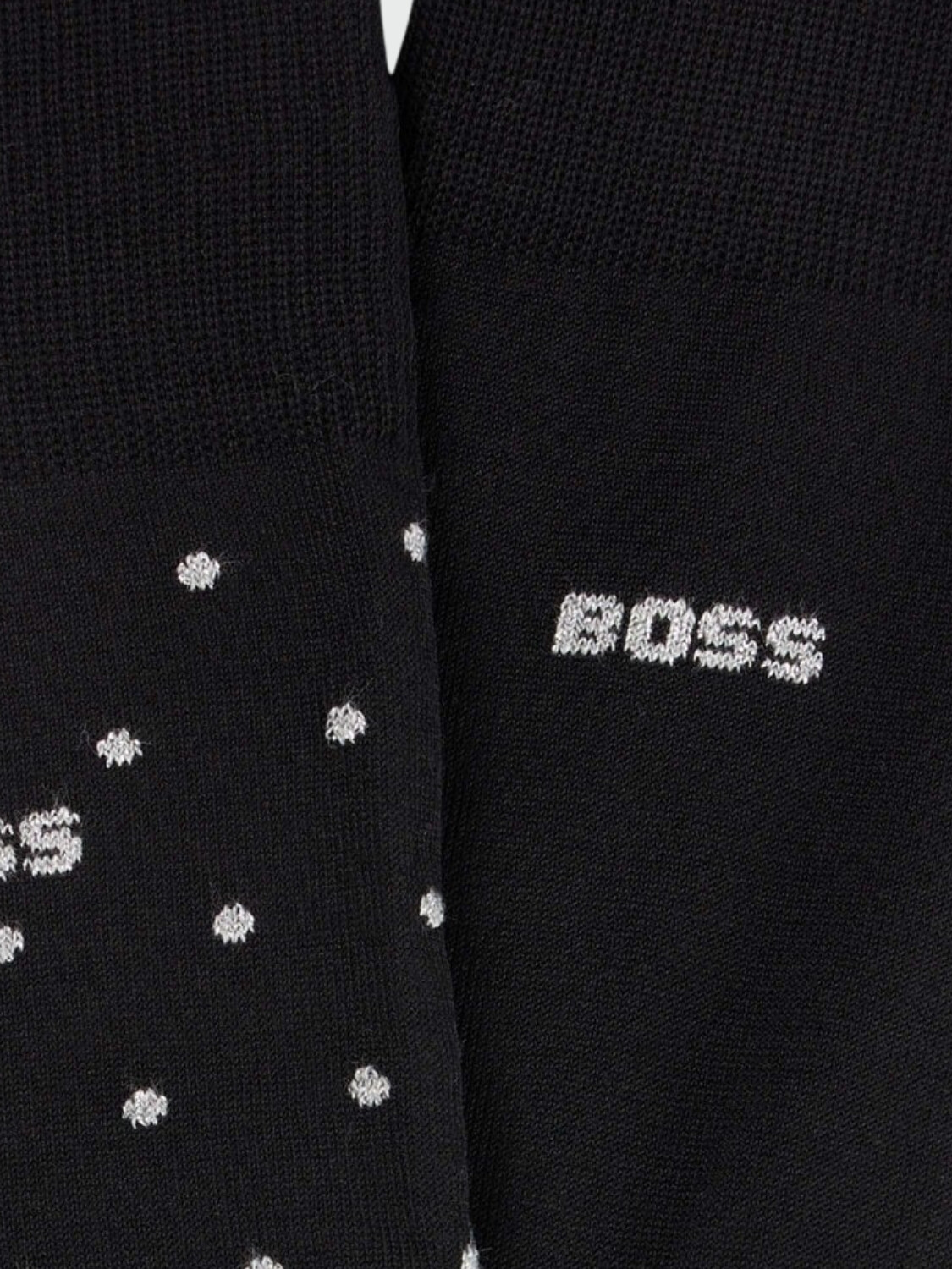 BOSS - Set de Regalo 2 Pares de Medias Negro Estampado
