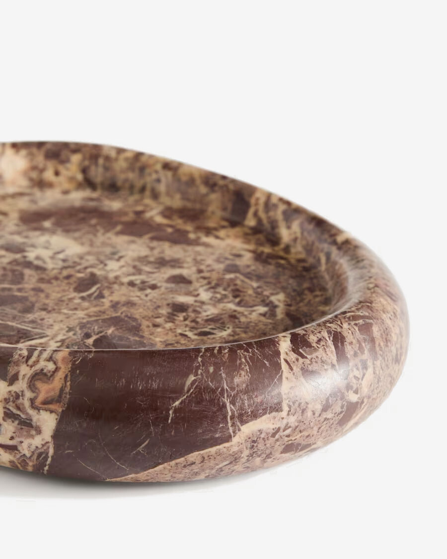 Bandeja Lenorel en mármol granate 30 x 23 cm