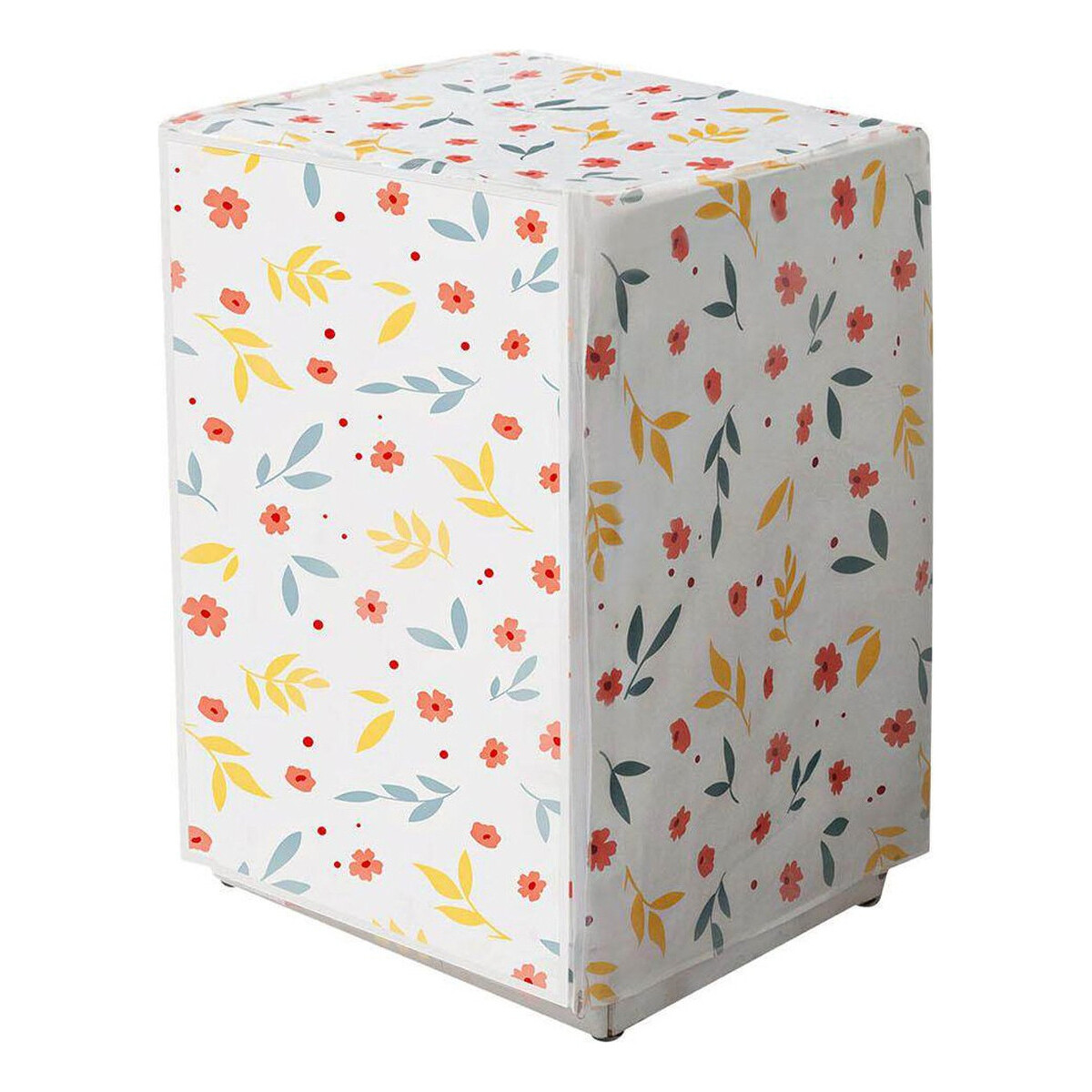 Funda Cubre Protector Lavarropas Carga Frontal Impermeable - Variante Flores 