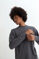 Remera cuello redondo GRIS