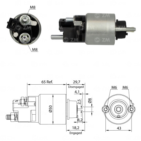 AUTOMATICO DE ARRANQUE BMW SERIE 1 2 3 4 5 6 X4 X5 2010- DENSO ZM AUTOMATICO DE ARRANQUE BMW SERIE 1 2 3 4 5 6 X4 X5 2010- DENSO ZM