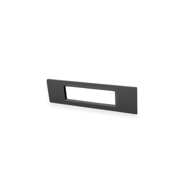 Luminaria de embutir rectangular negro 8,5W cálida IP55 FL0920X