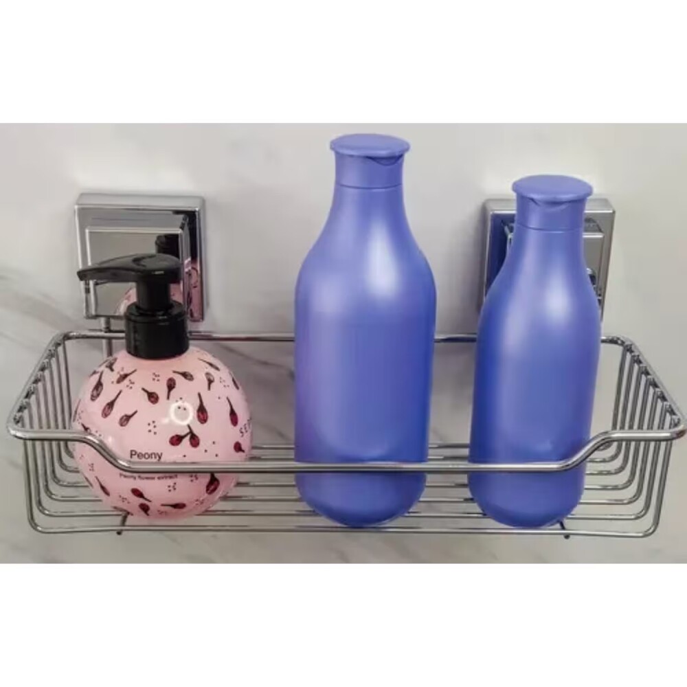 ORGANIZADOR DE BAÑO CON VENTOSAS CUADRADA Organizador De Baño Con Ventosas Cuadrada