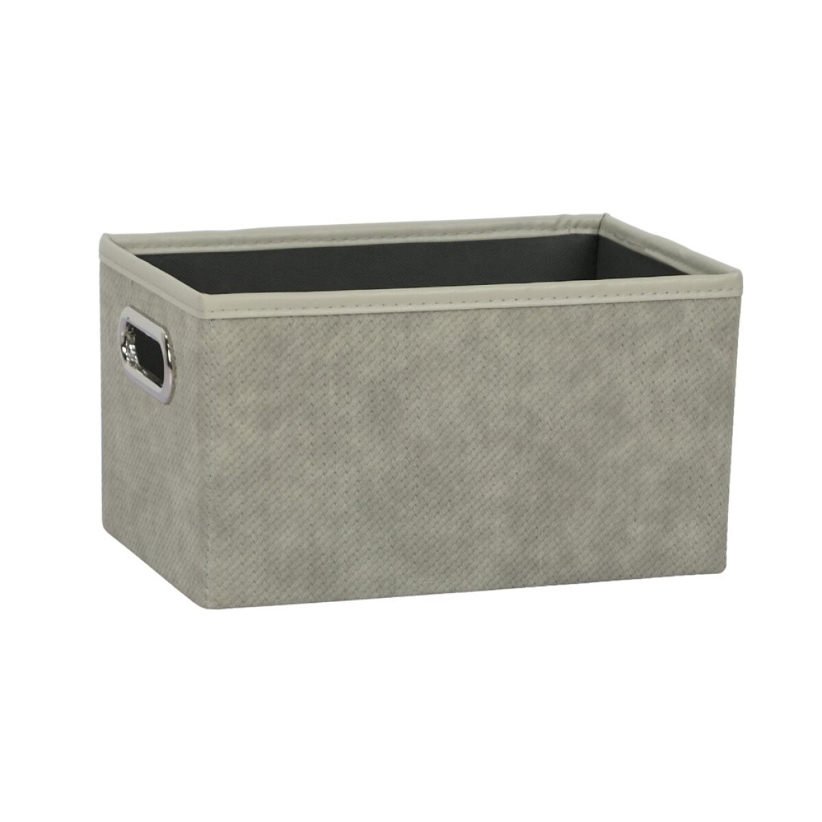 CESTO ORGANIZADOR RECT 29X19XH16CM PU GRIS 