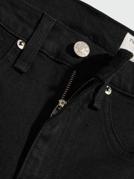 Jean skinny elastizado con bolsillos, Black Negro