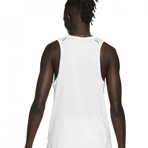 Musculosa Nike Running Hombre Df Rise 365 Tank White/(Reflective Silv) S/C