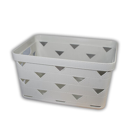 Caja Cesto Canasto Organizador Platico 30*21*16cm Unica