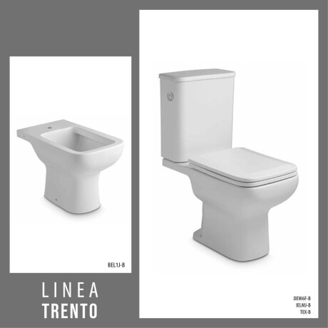 Juego Inodoro Bidet Ferrum Trento Completo 000