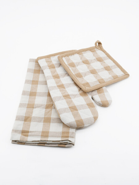 MANOPLA SET X 3 BEIGE