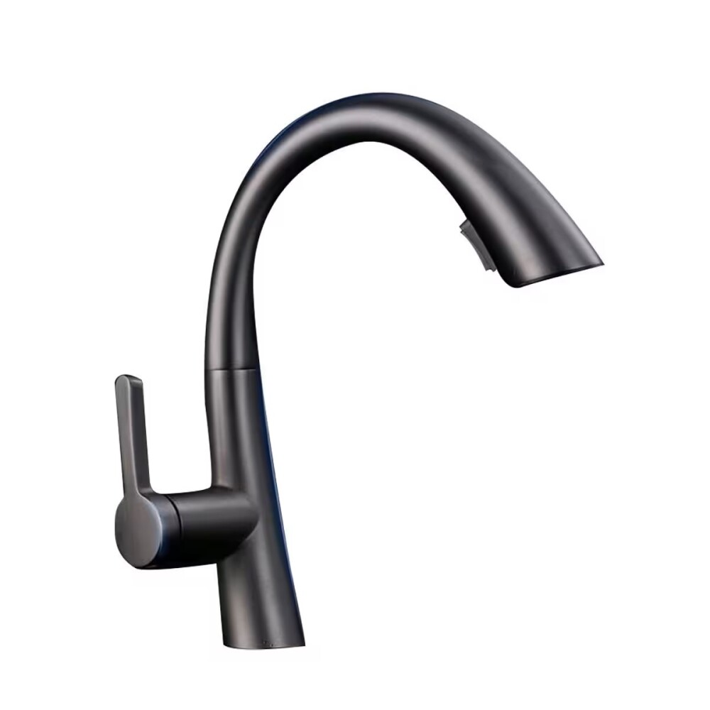 Grifería de cocina Monocomando de mesada Style Negro mate Grifería De Cocina Monocomando De Mesada Style Negro Mate