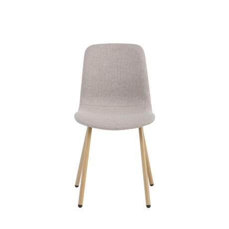 SILLA DE COMEDOR METAL-Y-TELA MARRON CLEO