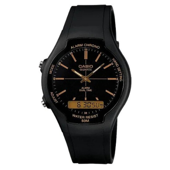 Reloj CASIO AW90H-9EVDF en Resina Negro Esfera 45mm 0