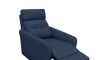 Poltrona Reclinable - Eléctrica 100% de cuero - Virgina Azul