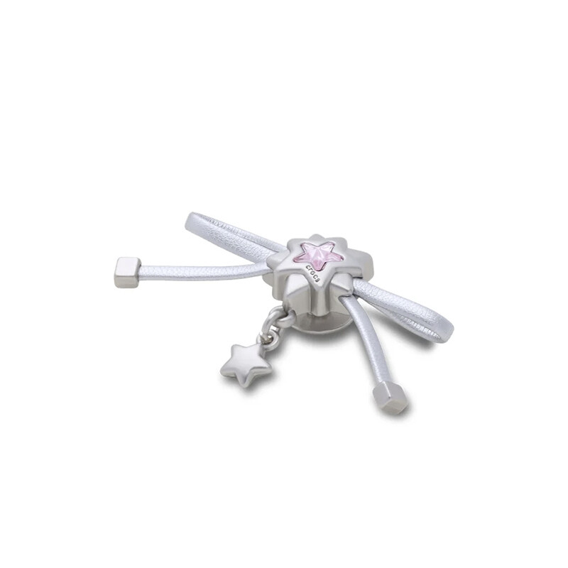 Jibbitz Charm™ Silver Bow And Star Dangle Multicolor