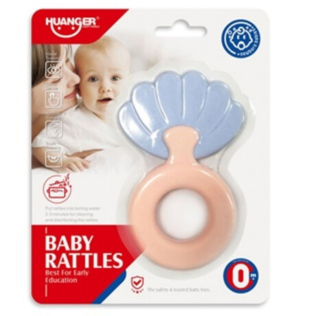 Pack X2 Sonajeros Mordedores Huanger He0119 Para Bebes Ub ROSA