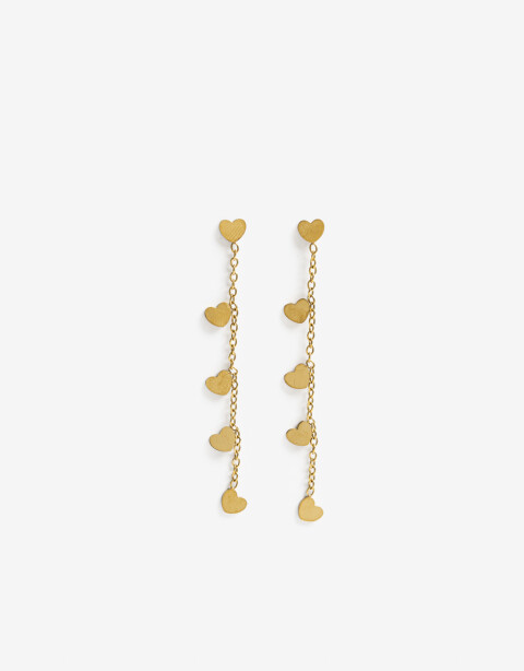 Aros Colgantes Cortos Metal Aros Colgantes Cortos, Acero - Dorado