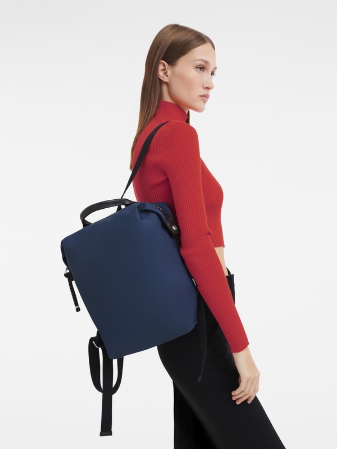 Longchamp -Mochila de lona reciclada L, Le pliage Energy Azul