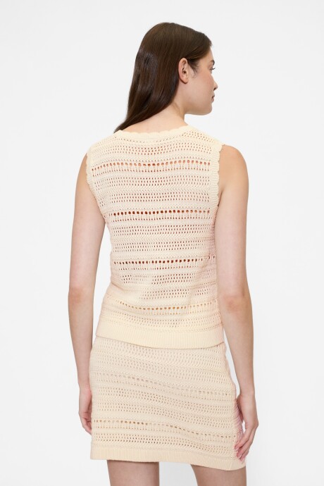 Musculosa Stitch Mujer White Sail