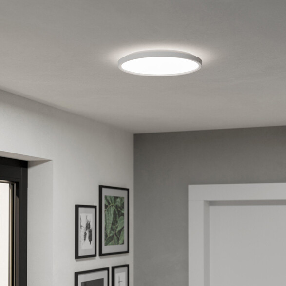 Plafón blanco IP44 LED 13,9W 3 tonos Ø30cm ROVITO EG3614