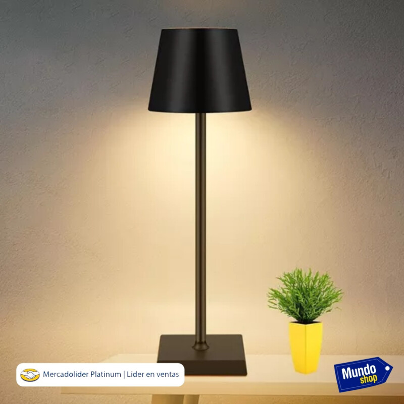 Lampara Portatil Led Inalambrica Recargable Bolonia Negro