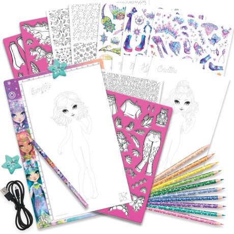 Kit diseño: Pantalla luminosa con usb Diseñadora de Moda